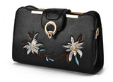 LADSOUL 2018 Fashion Embroidery Flower Design Women Bag Chain Female Women Messenger Bags Good Quality Women Bag Tote A1353/g