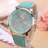 Luxury Brand Leather Quartz Watch Women Men Ladies Fashion Wrist Watch Wristwatches Clock relogio feminino masculino 8A01
