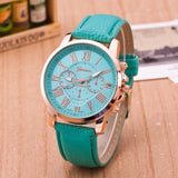Luxury Brand Leather Quartz Watch Women Men Ladies Fashion Wrist Watch Wristwatches Clock relogio feminino masculino 8A01
