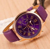 Luxury Brand Leather Quartz Watch Women Men Ladies Fashion Wrist Watch Wristwatches Clock relogio feminino masculino 8A01