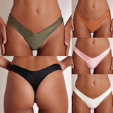 Women's Fashion Sexy Bikin Brazilian Cheeky Bottom Thong V Swimwear Swimsuit Beachwear Swimming Trunks