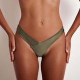 Women's Fashion Sexy Bikin Brazilian Cheeky Bottom Thong V Swimwear Swimsuit Beachwear Swimming Trunks