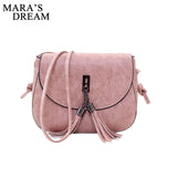 Mara's Dream Small Women Bag Women Candy Color Tassel Messenger Bags Female Handbag Shoulder Bag Flap Women Bag Bolsa Feminina