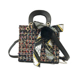 VOLESS Woolen Women Bag Luxury Handbags Women Bag Designer Fashion Ribbons Hairball Patchwork Crossbody Bag For Women 2018 New