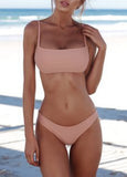 New Sexy Women Bikini Set Swimsuit Push Up Padded Bra High Cut Bottoms Swimwear Bathing Suits
