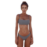 New Sexy Women Bikini Set Swimsuit Push Up Padded Bra High Cut Bottoms Swimwear Bathing Suits