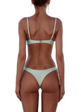 New Sexy Women Bikini Set Swimsuit Push Up Padded Bra High Cut Bottoms Swimwear Bathing Suits